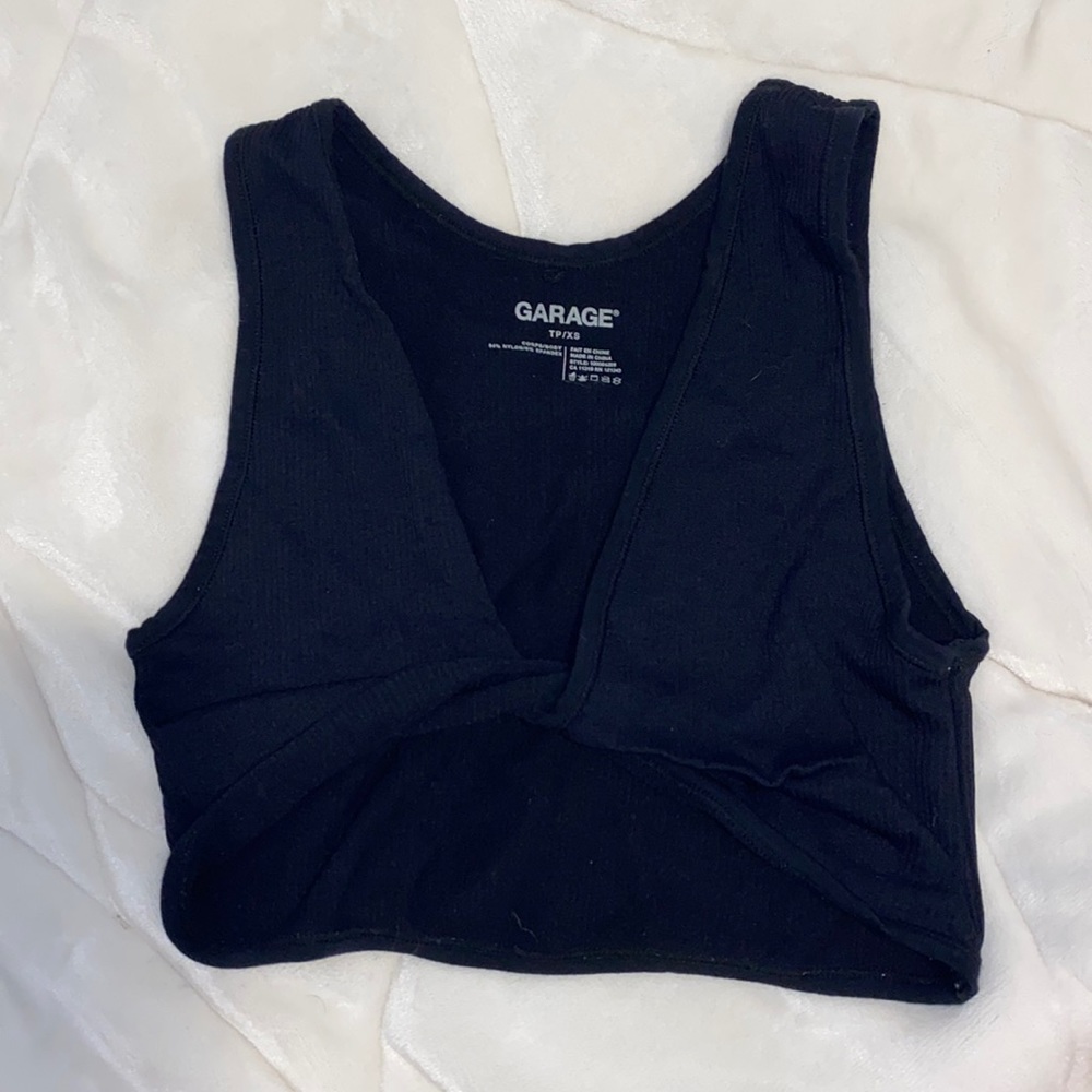 Garage black cross over top